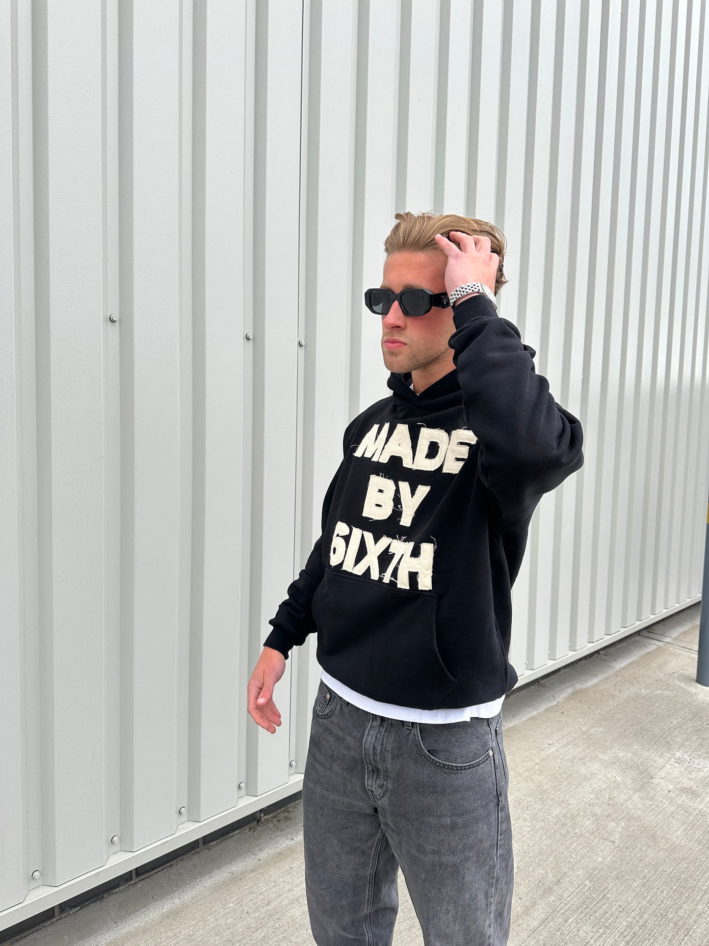 (PRE ORDER) Made By 6ixth Appliqué Hoodie