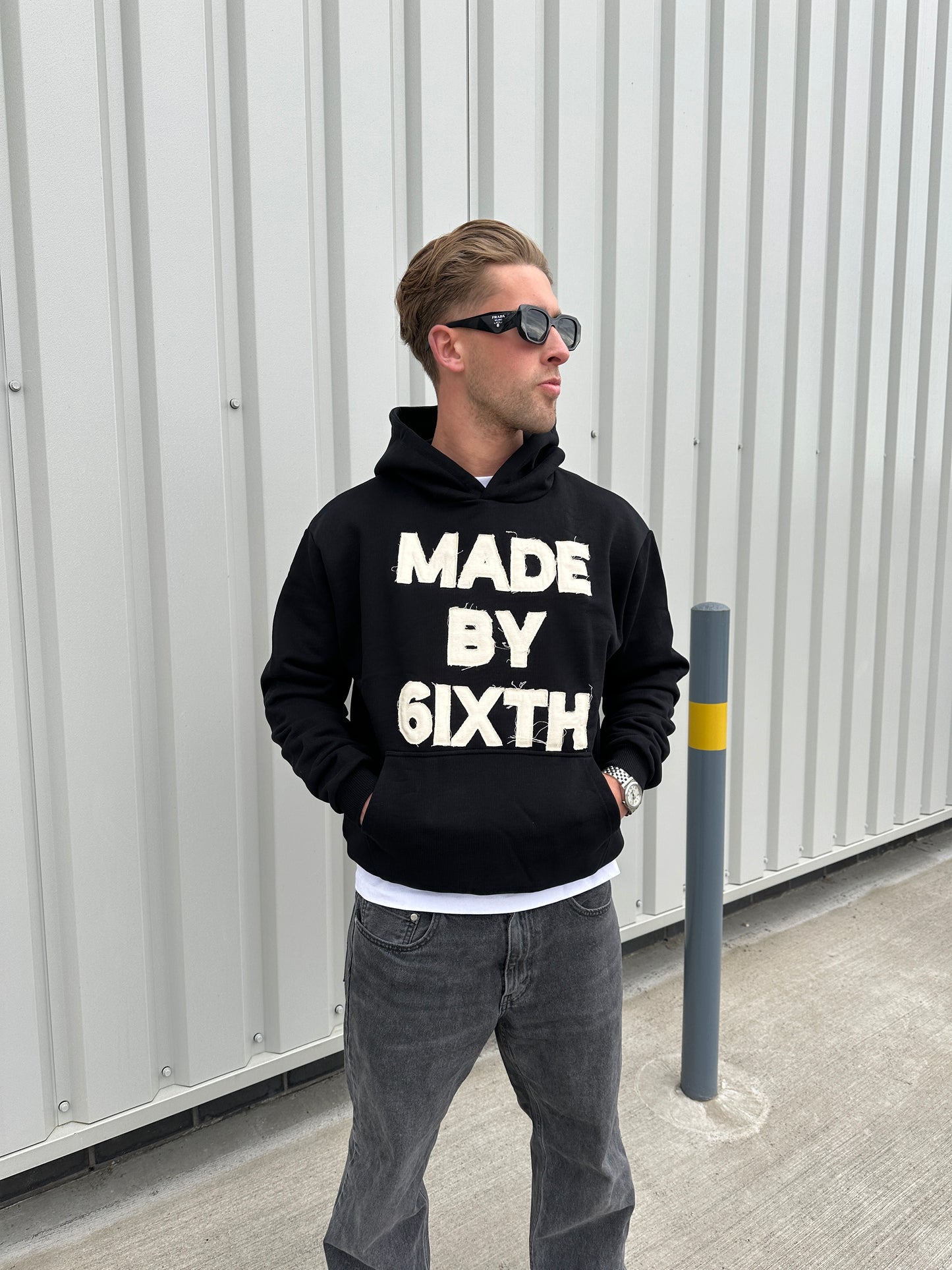 (PRE ORDER) Made By 6ixth Appliqué Hoodie