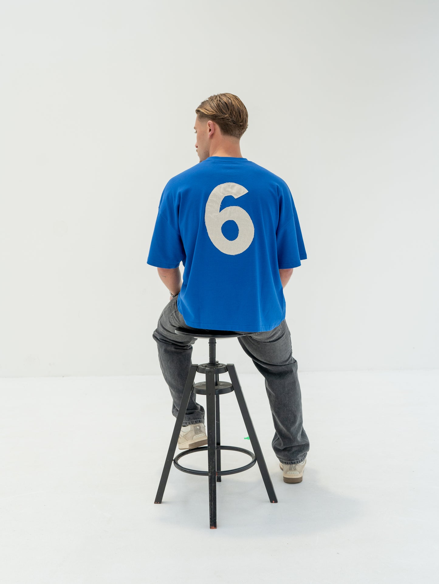 The 6ixth Stitch Tee - Cobalt Blue