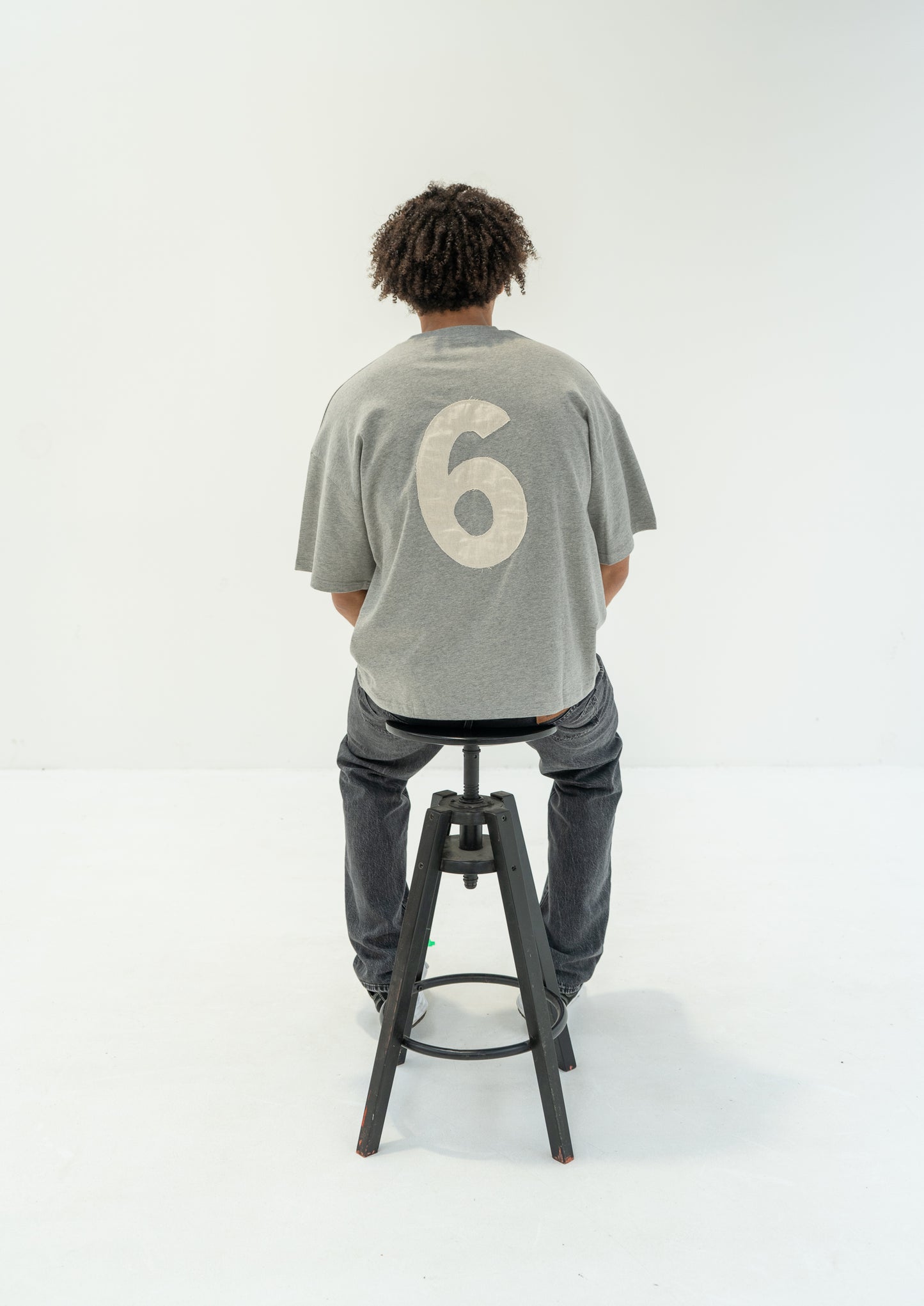 The 6ixth Stitch Tee - Marl Grey