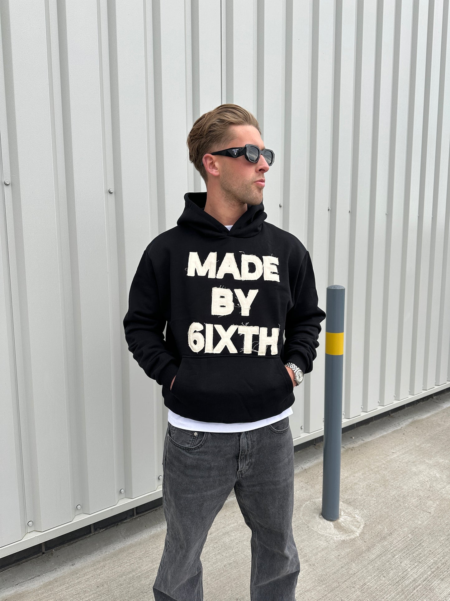 Made By 6ixth Appliqué Hoodie